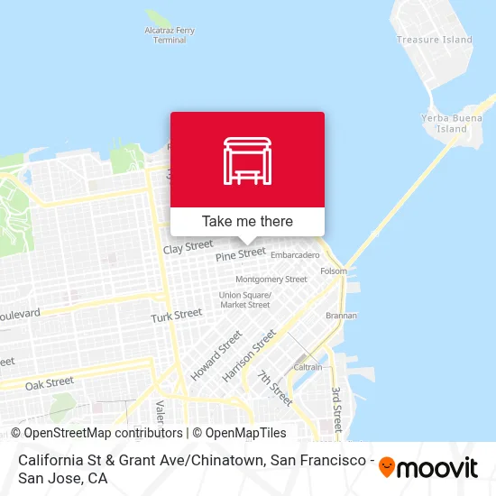 California St & Grant Ave / Chinatown map