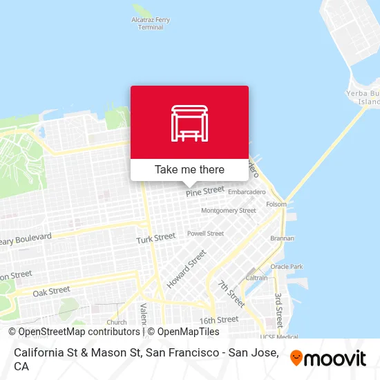 California St & Mason St map