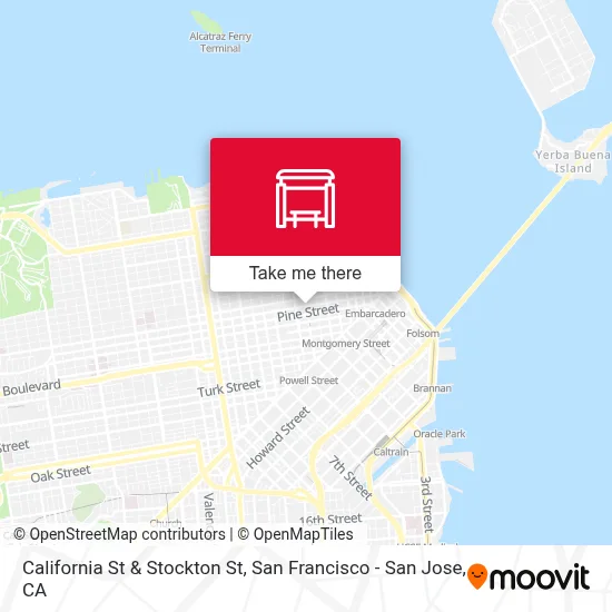 California St & Stockton St map