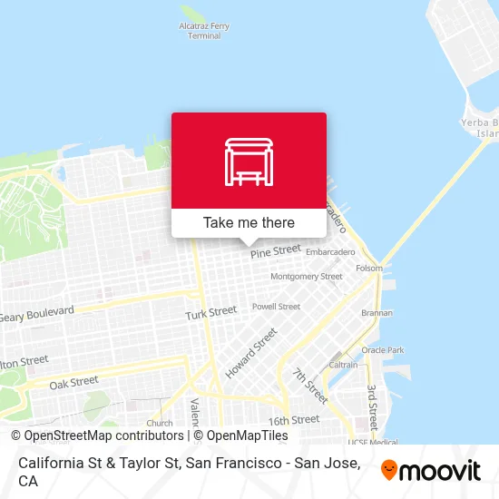 California St & Taylor St map