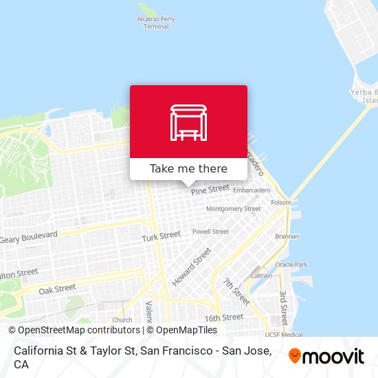 California St & Taylor St map