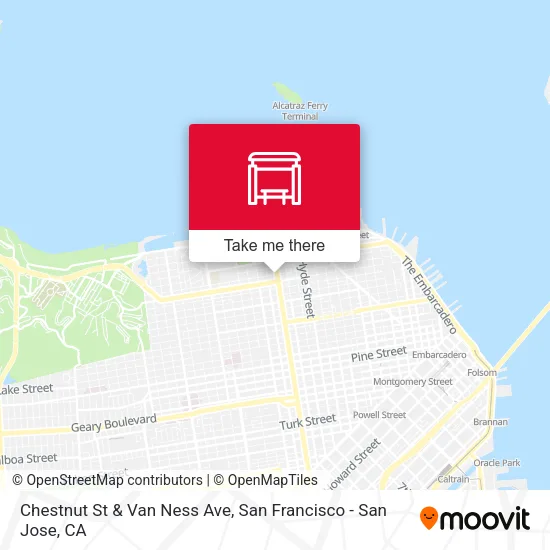 Mapa de Chestnut St & Van Ness Ave