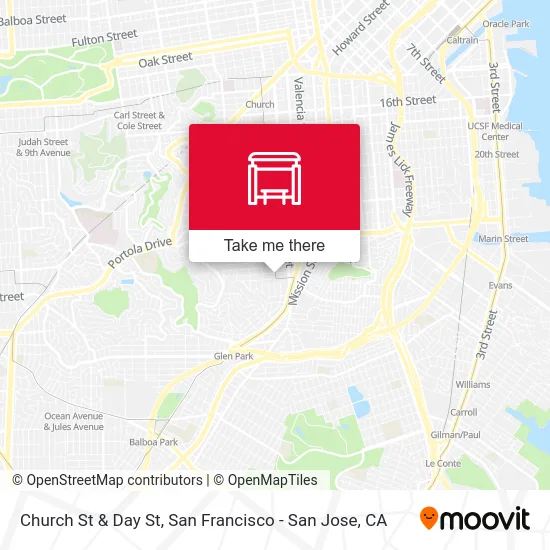 Church St & Day St map