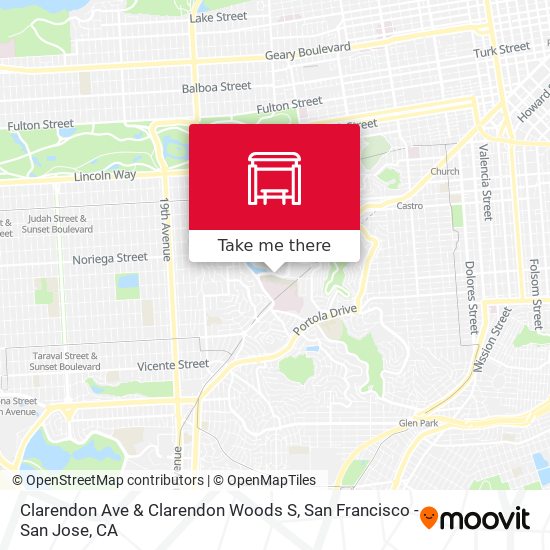 Clarendon Ave & Clarendon Woods S map