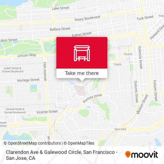 Clarendon Ave & Galewood Circle map