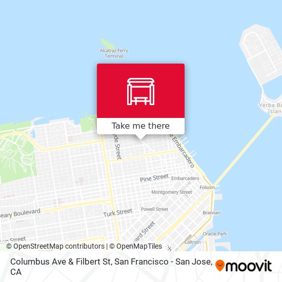 Columbus Ave & Filbert St map