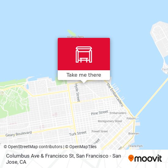 Columbus Ave & Francisco St map