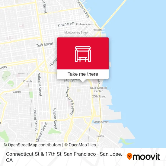 Connecticut St & 17th St map