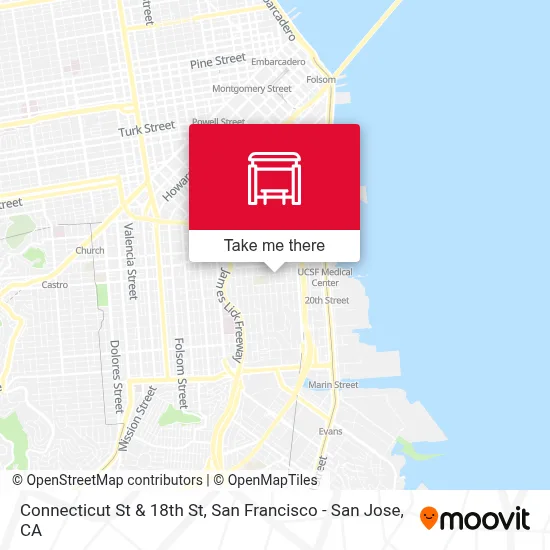 Connecticut St & 18th St map