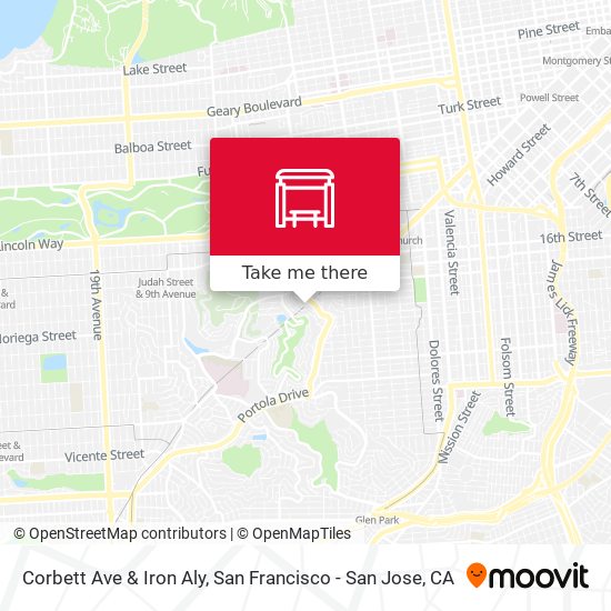 Mapa de Corbett Ave & Iron Aly
