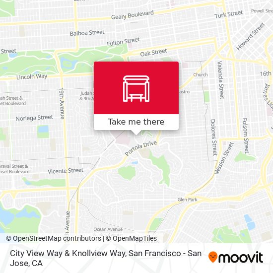 City View Way & Knollview Way map