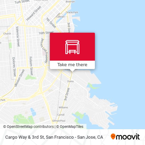 Cargo Way & 3rd St map