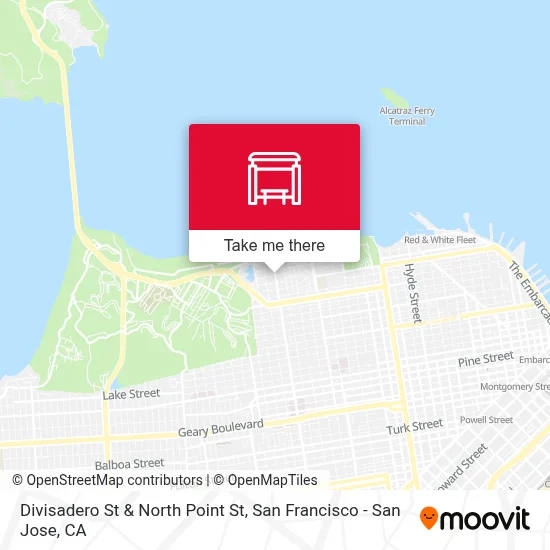 Divisadero St & North Point St map