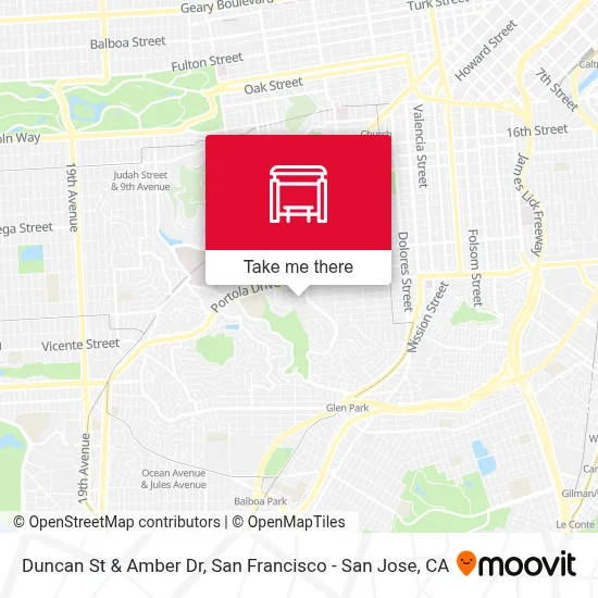 Duncan St & Amber Dr map