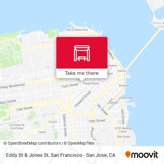 Mapa de Eddy St & Jones St