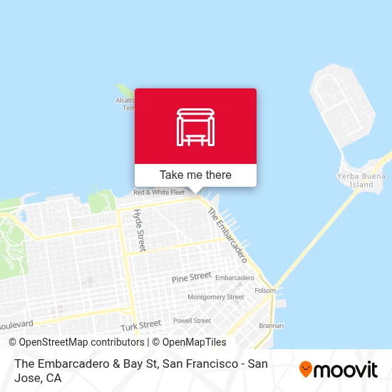 The Embarcadero & Bay St map