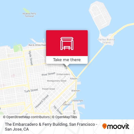 Mapa de The Embarcadero & Ferry Building