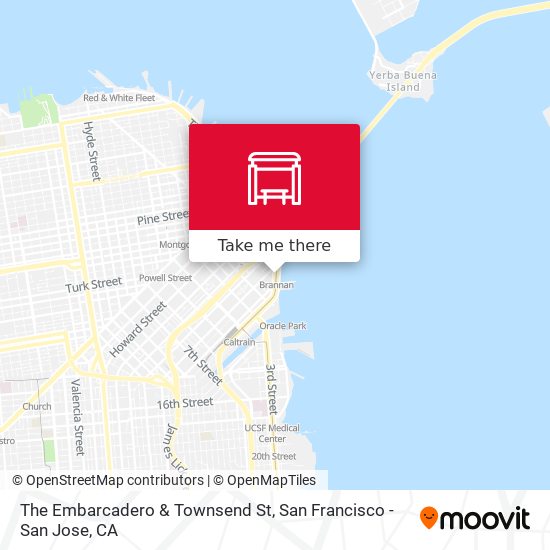 The Embarcadero & Townsend St map