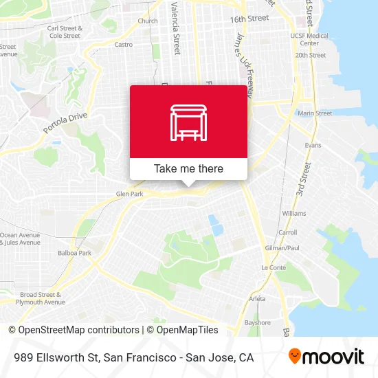 989 Ellsworth St map