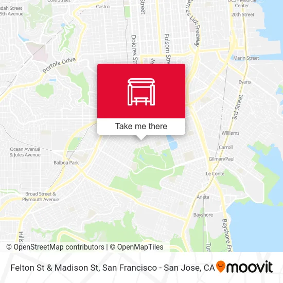 Felton St & Madison St map