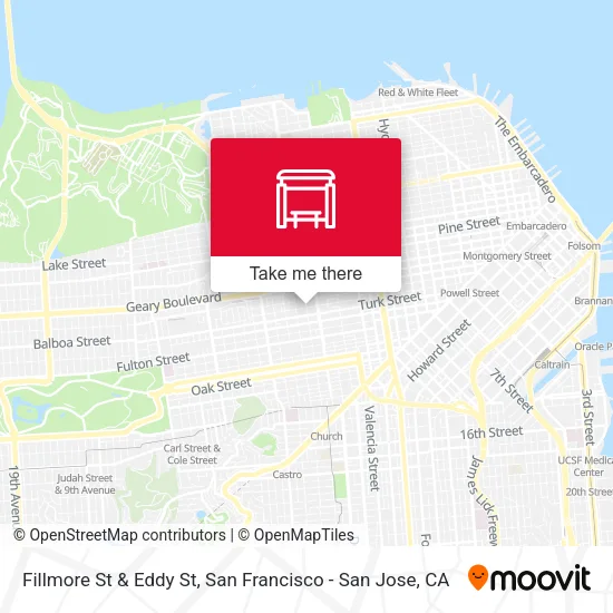 Mapa de Fillmore St & Eddy St