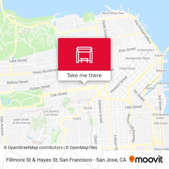 Mapa de Fillmore St & Hayes St