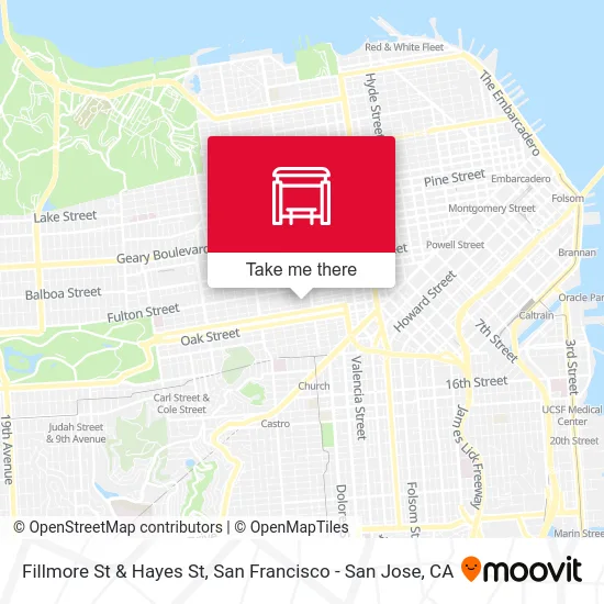 Fillmore St & Hayes St map