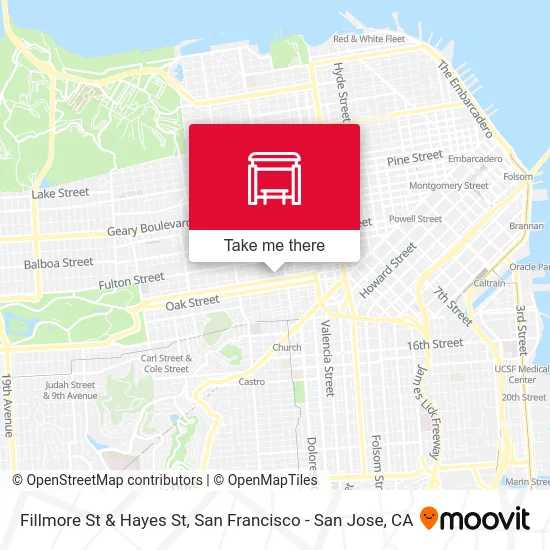 Fillmore St & Hayes St map