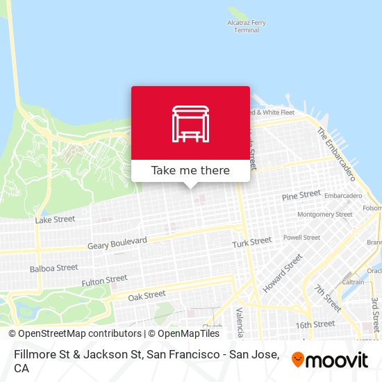 Fillmore St & Jackson St map