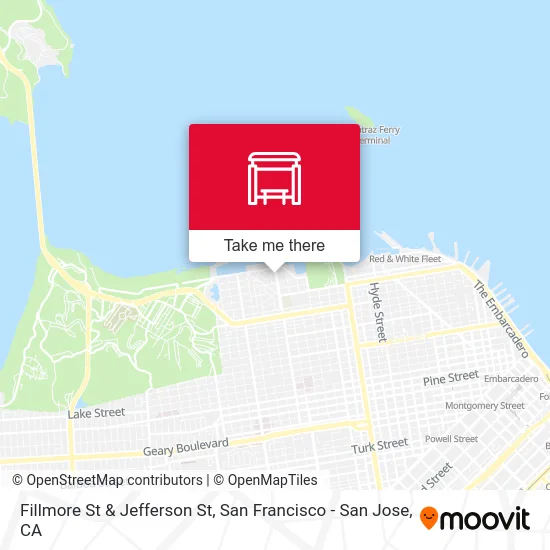 Fillmore St & Jefferson St map