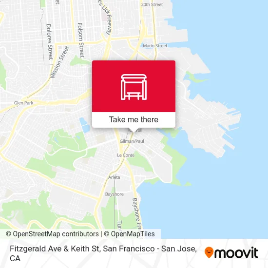 Fitzgerald Ave & Keith St map