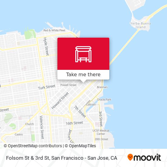 Folsom St & 3rd St map