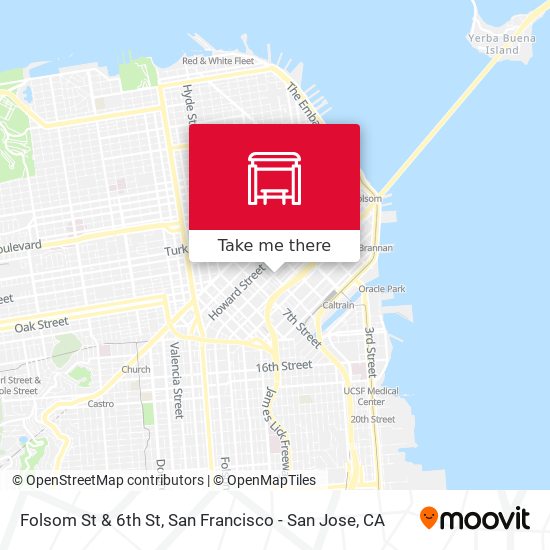 Mapa de Folsom St & 6th St
