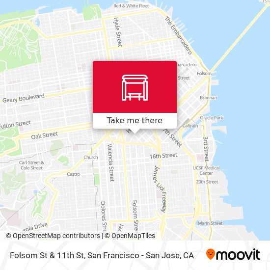 Mapa de Folsom St & 11th St