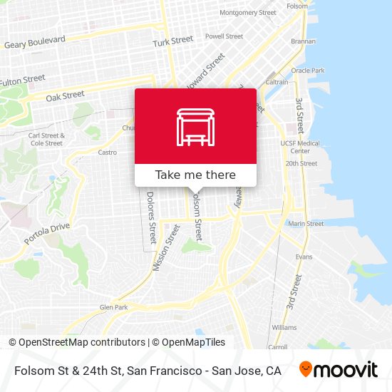 Mapa de Folsom St & 24th St
