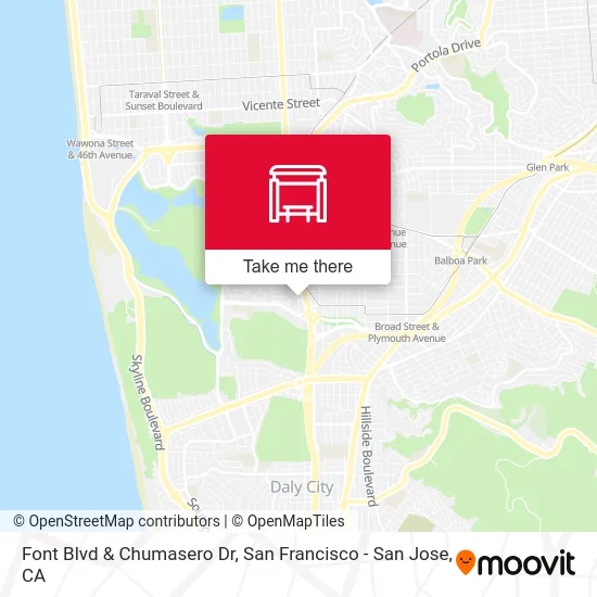 Font Blvd & Chumasero Dr map