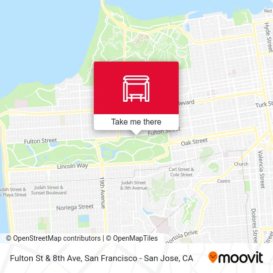 Fulton St & 8th Ave map