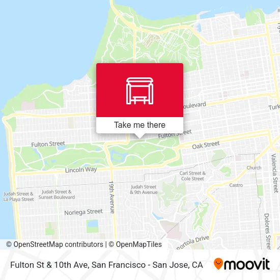 Mapa de Fulton St & 10th Ave