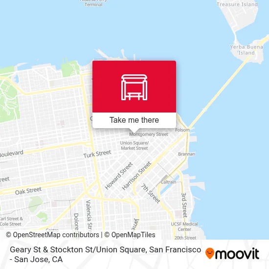 Geary St & Stockton St / Union Square map