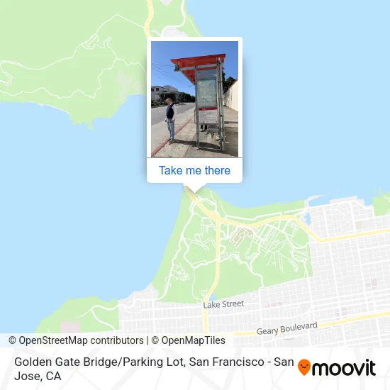 Golden Gate Bridge/Parking Lot map