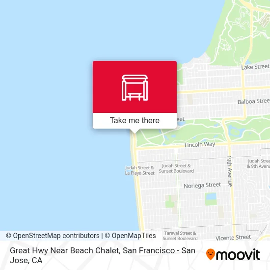 Great Hwy Near Beach Chalet map