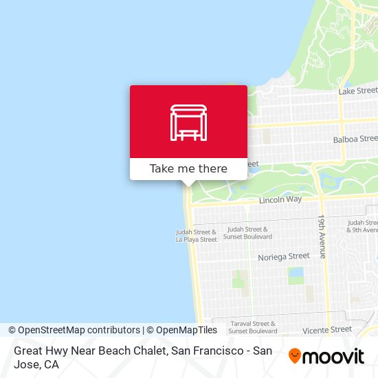 Great Hwy Near Beach Chalet map