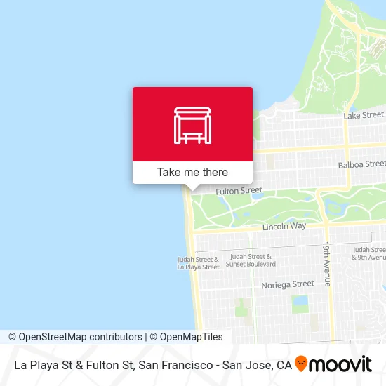 La Playa St & Fulton St map