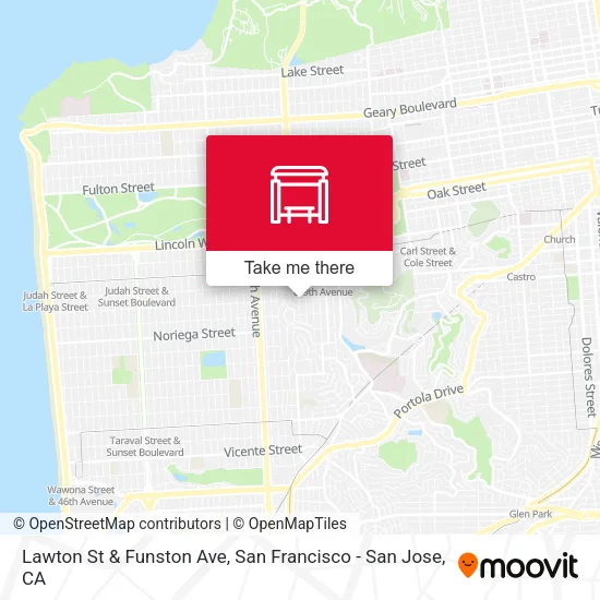 Mapa de Lawton St & Funston Ave
