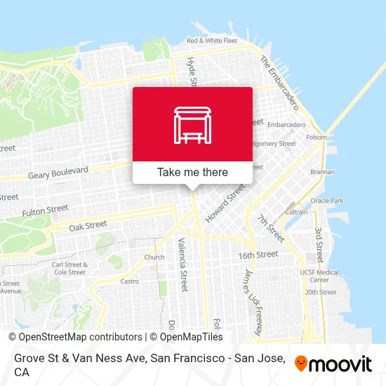Grove St & Van Ness Ave map