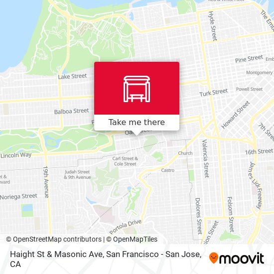 Mapa de Haight St & Masonic Ave