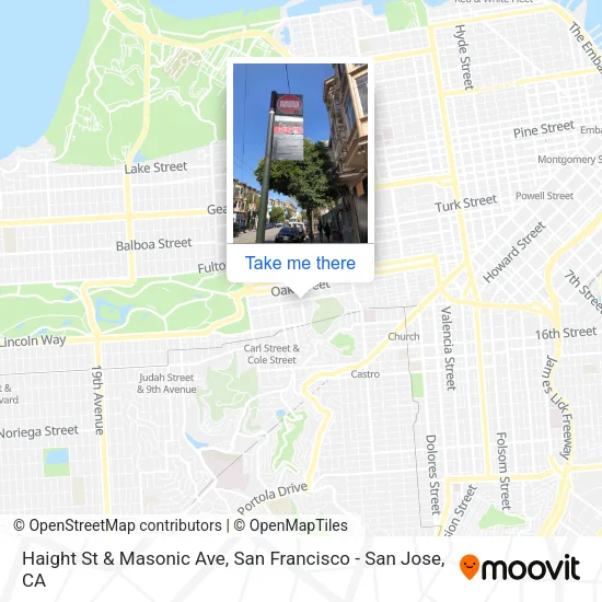 Mapa de Haight St & Masonic Ave