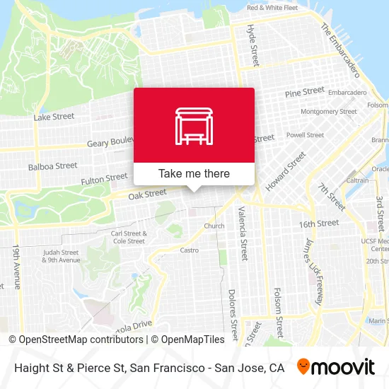 Haight St & Pierce St map