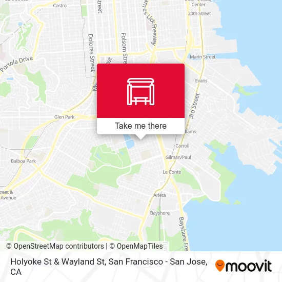 Holyoke St & Wayland St map
