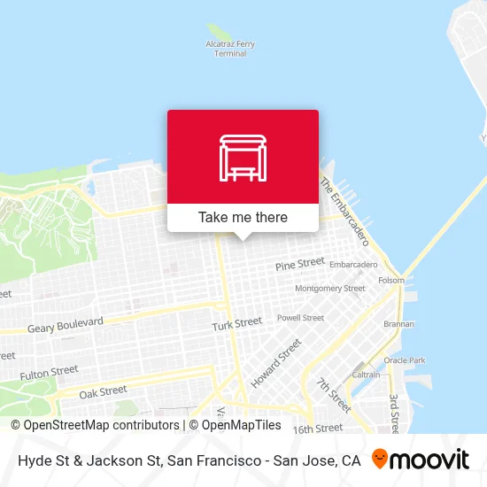 Hyde St & Jackson St map